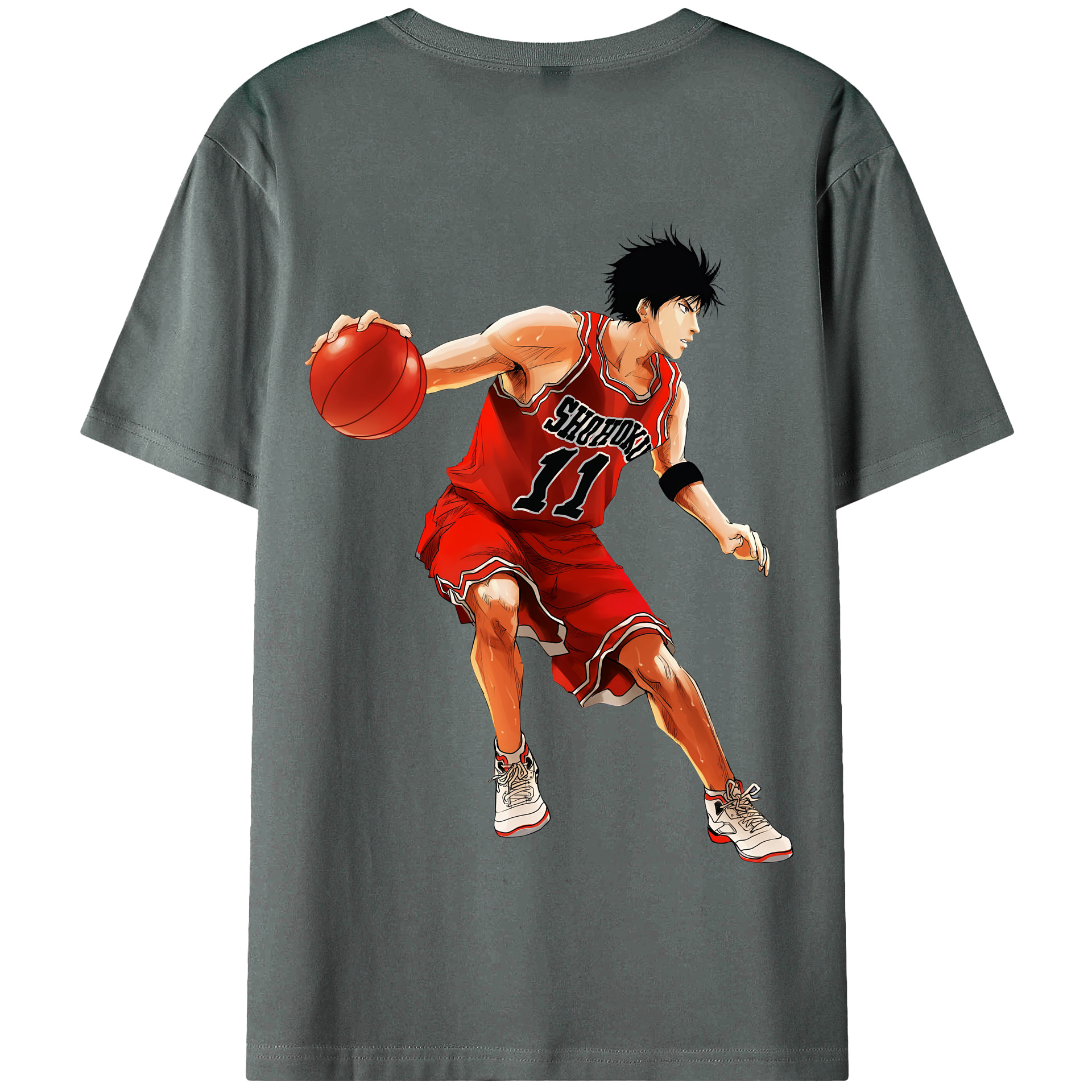 SLAM DUNK／スラムダンク 綿100％半袖Tシャツ（背面プリント）